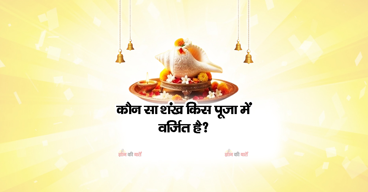 कौन सा शंख किस पूजा में वर्जित है?